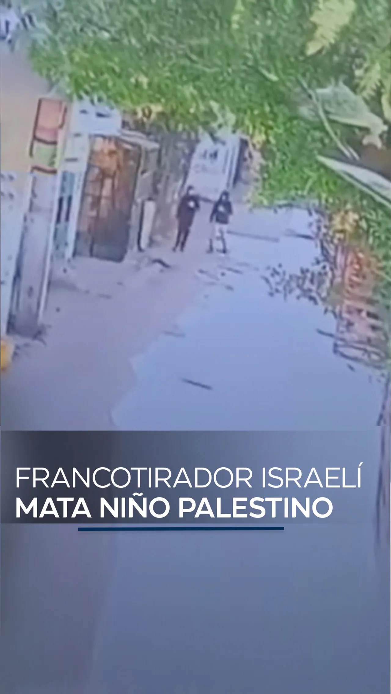 Francotirador mata niño palestino